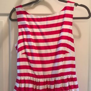 Pink & white Lilly dress with pockets